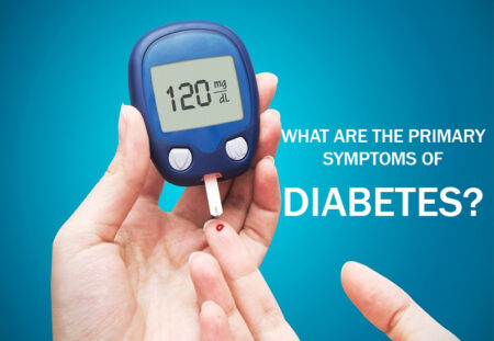 What are the primary symptoms of diabetes