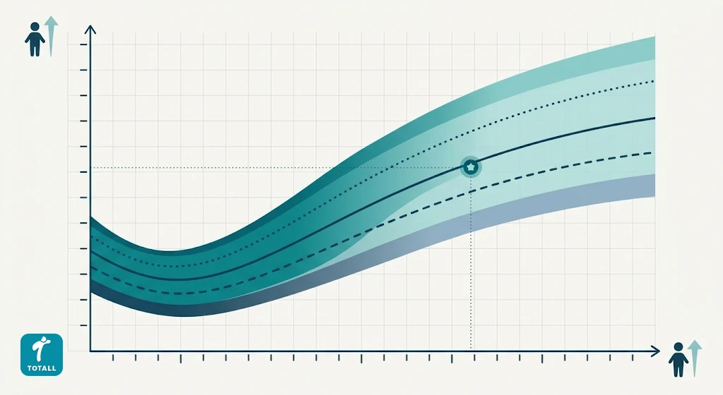 Illustration explaining how pediatric BMI-for-age growth charts work
