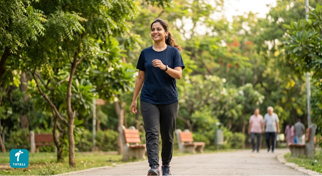 Woman engaged in an active, healthy lifestyle representing life with PCOS