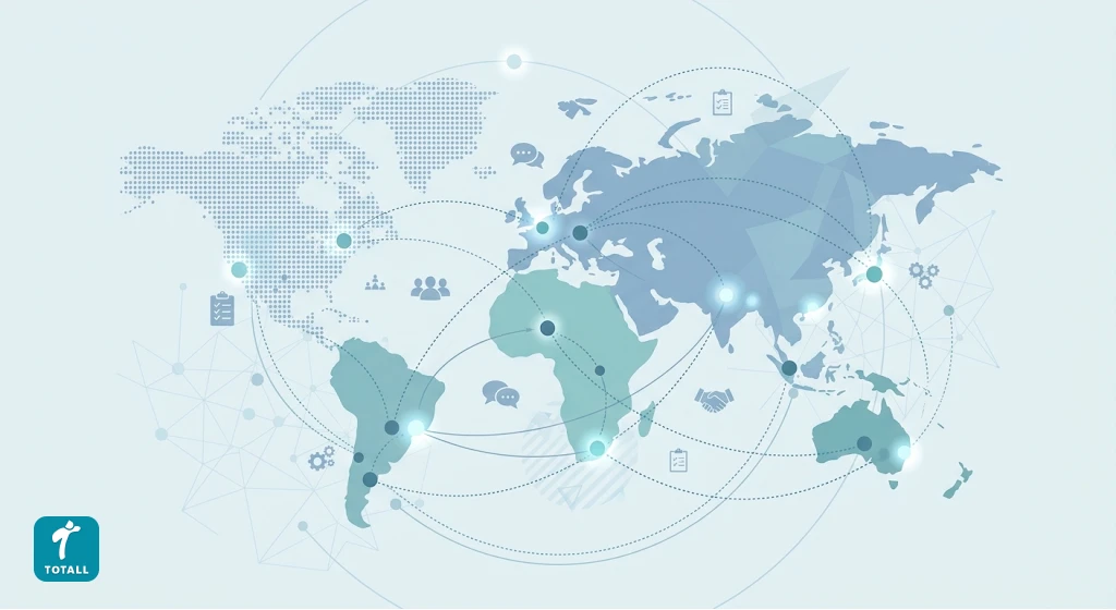 Illustration representing a global collaborative health consensus process